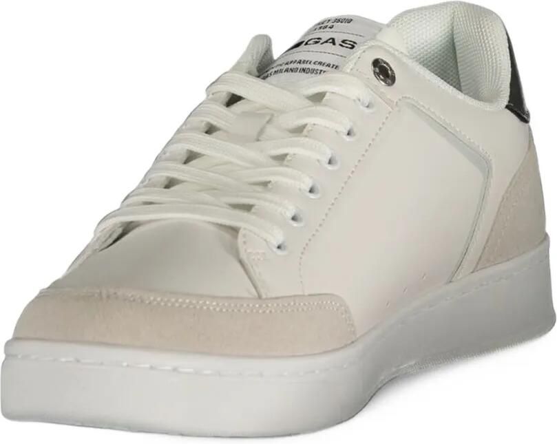 GAS logo-plaque panelled sneakers Wit - Foto 2