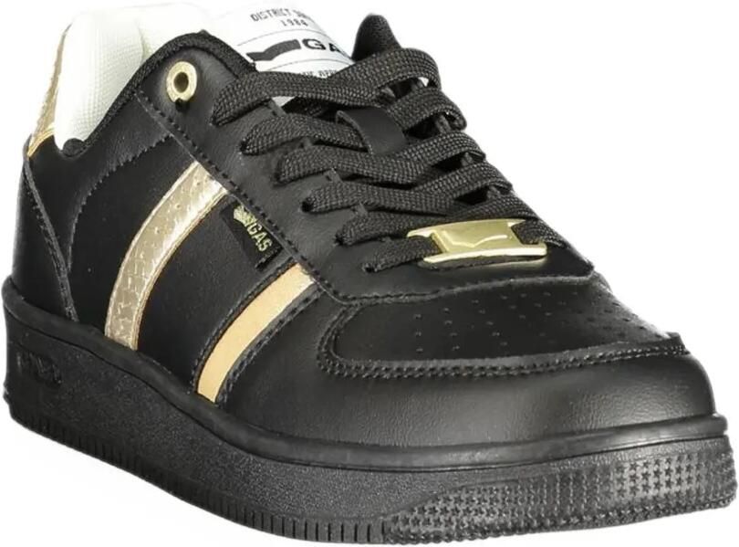 GAS logo-plaque panelled sneakers Zwart - Foto 3