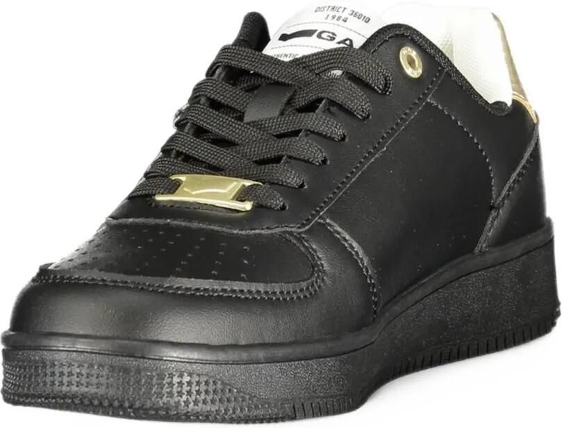 GAS logo-plaque panelled sneakers Zwart - Foto 2