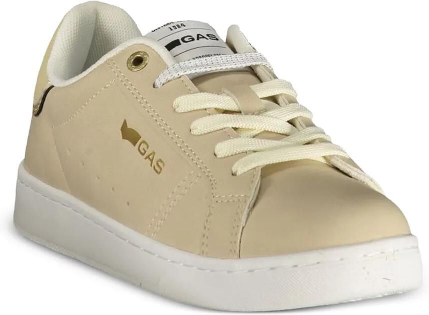 GAS logo-print lace-up sneakers Beige - Foto 3