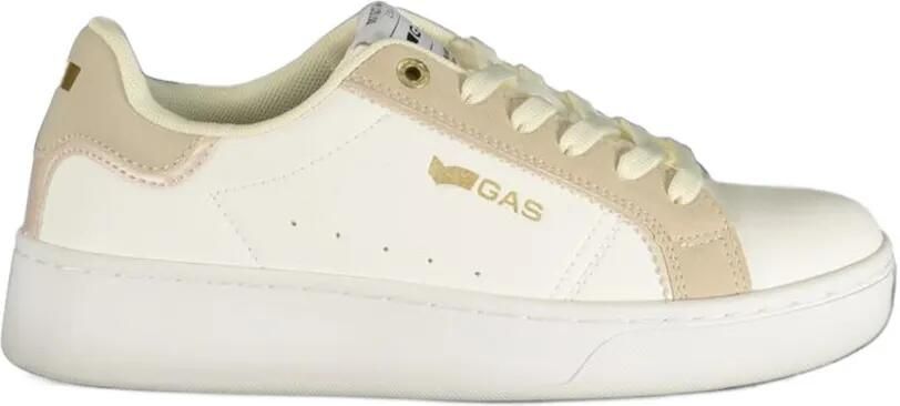 GAS logo-print lace-up sneakers Wit