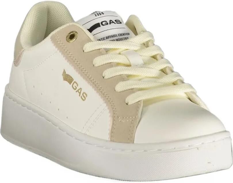 GAS logo-print lace-up sneakers Wit - Foto 3