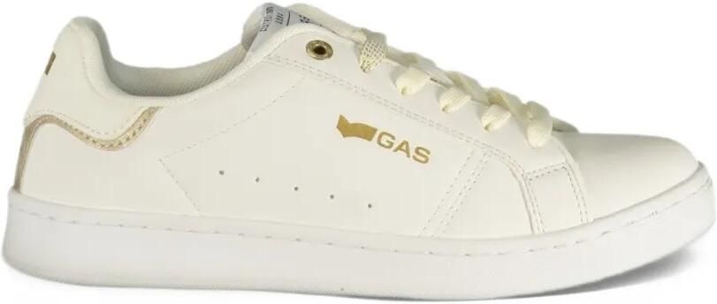 GAS logo-print lace-up sneakers Wit