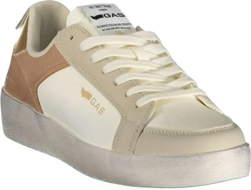 GAS logo-print panelled sneakers Beige - Foto 3