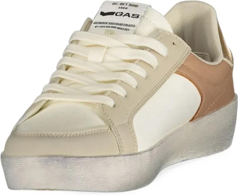 GAS logo-print panelled sneakers Beige - Foto 2