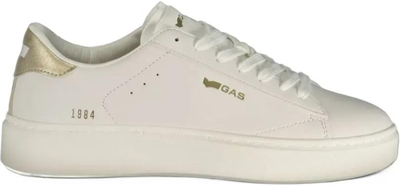 GAS logo-print panelled sneakers Wit