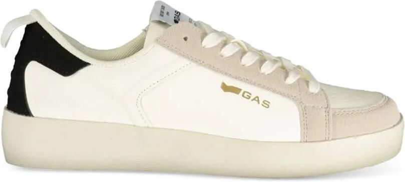 GAS logo-print panelled sneakers Wit