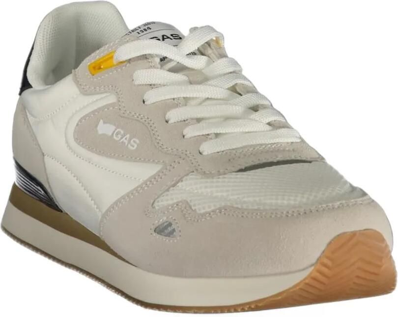 GAS panelled lace-up sneakers Beige