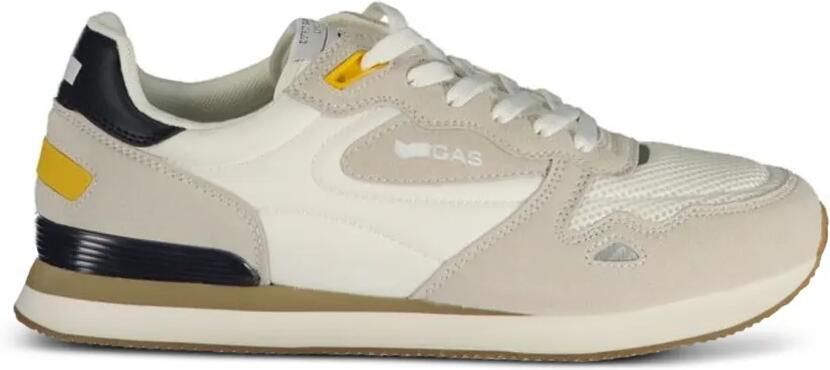 GAS panelled lace-up sneakers Beige - Foto 3