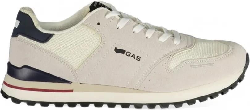 GAS panelled logo-print sneakers Beige
