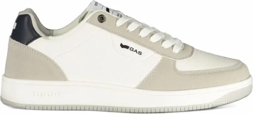GAS panelled perforated sneakers Wit