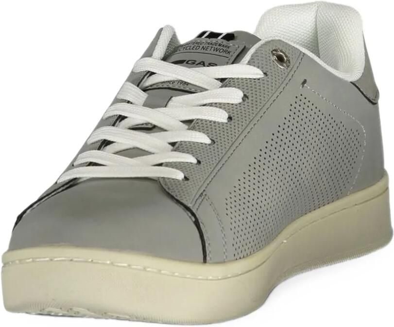 GAS perforated logo-print sneakers Grijs - Foto 2