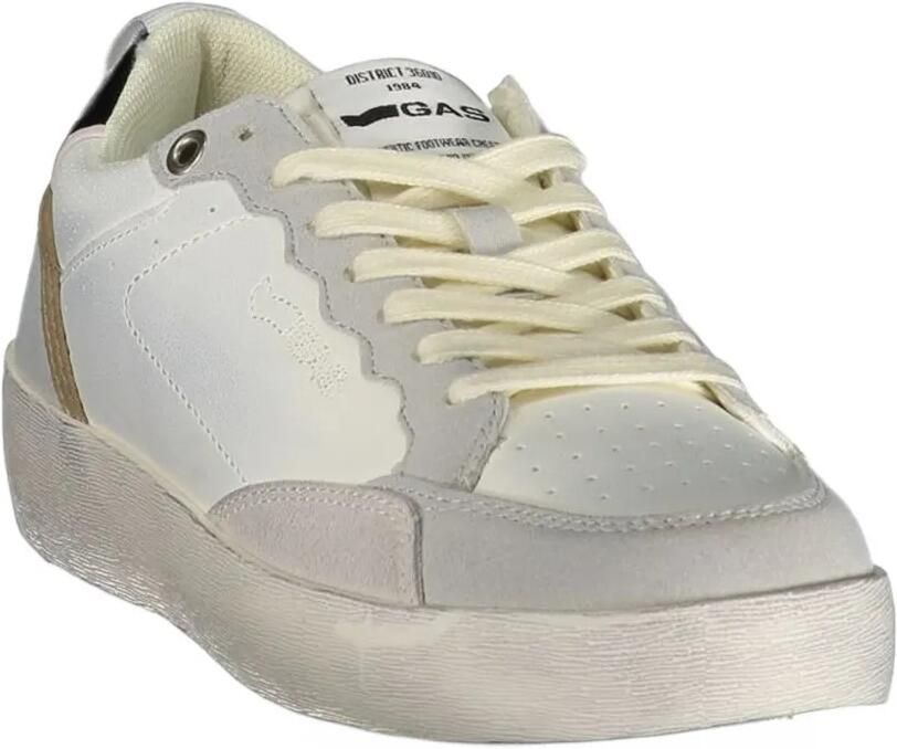GAS perforated panelled sneakers Wit