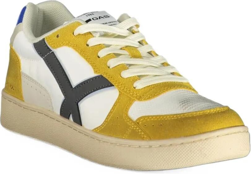 GAS Pyro GS Mix panelled low-top sneakers Wit