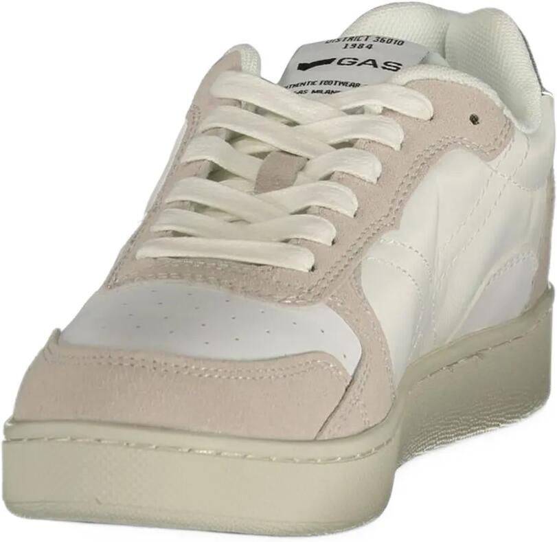 GAS Pyro Mix metallic-effect panelled sneakers Wit - Foto 2