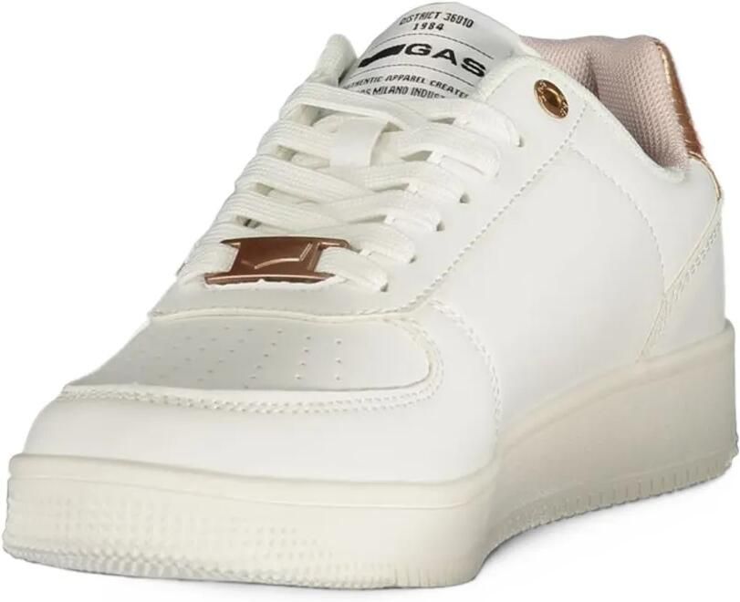 GAS snake-effect panelled sneakers Wit - Foto 2