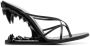 GCDS Morso Thongs leren sandalen Zwart - Thumbnail 1