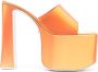 GCDS Sandalen met plateauzool Oranje - Thumbnail 1