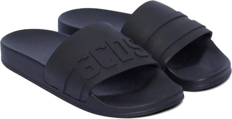 GCDS Adilette slippers met logo-reliëf Zwart - Foto 3