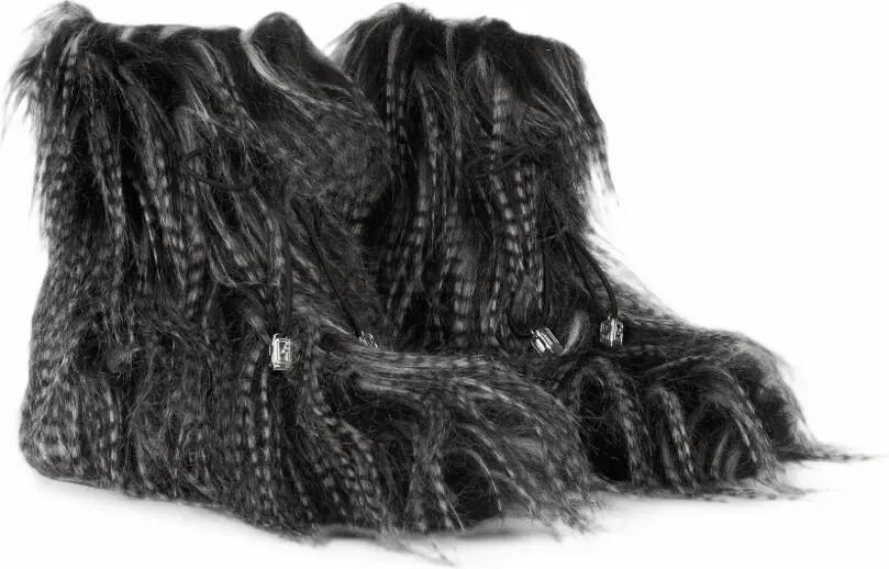GCDS faux-fur ankle boots Grijs - Foto 5