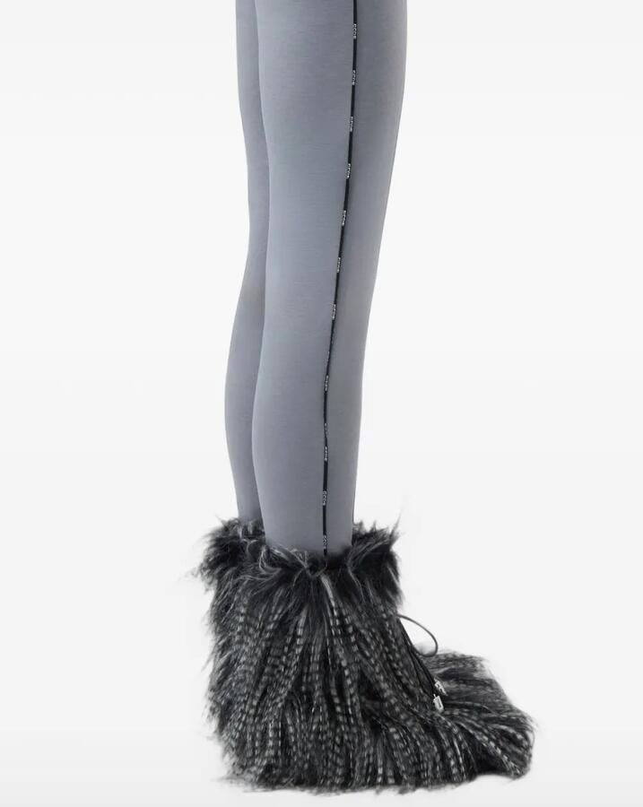 GCDS faux-fur ankle boots Grijs - Foto 2