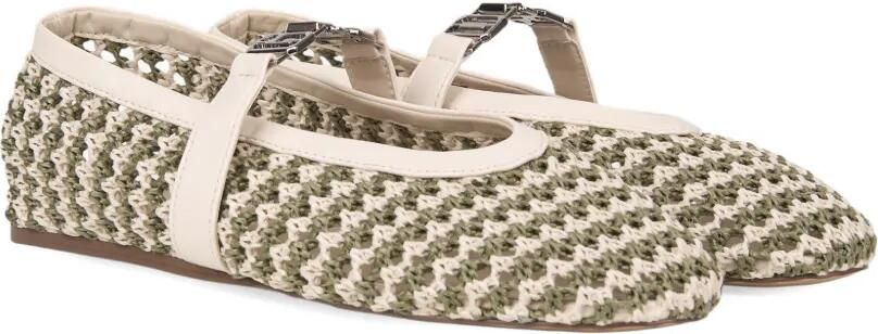 GCDS Geweven ballerina's Beige - Foto 5