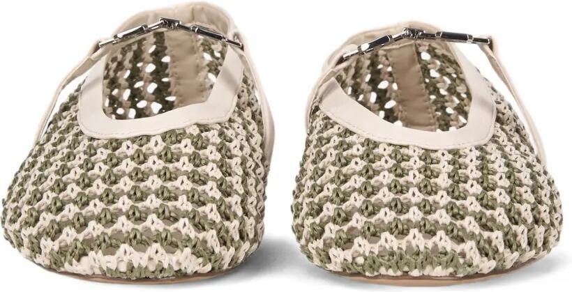 GCDS Geweven ballerina's Beige - Foto 4