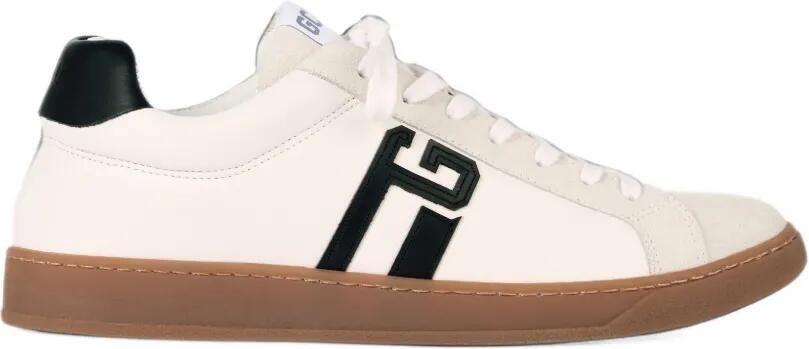 GCDS logo-print lace-up sneakers Wit
