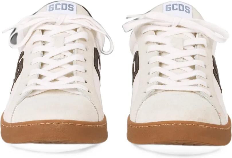 GCDS logo-print lace-up sneakers Wit - Foto 4