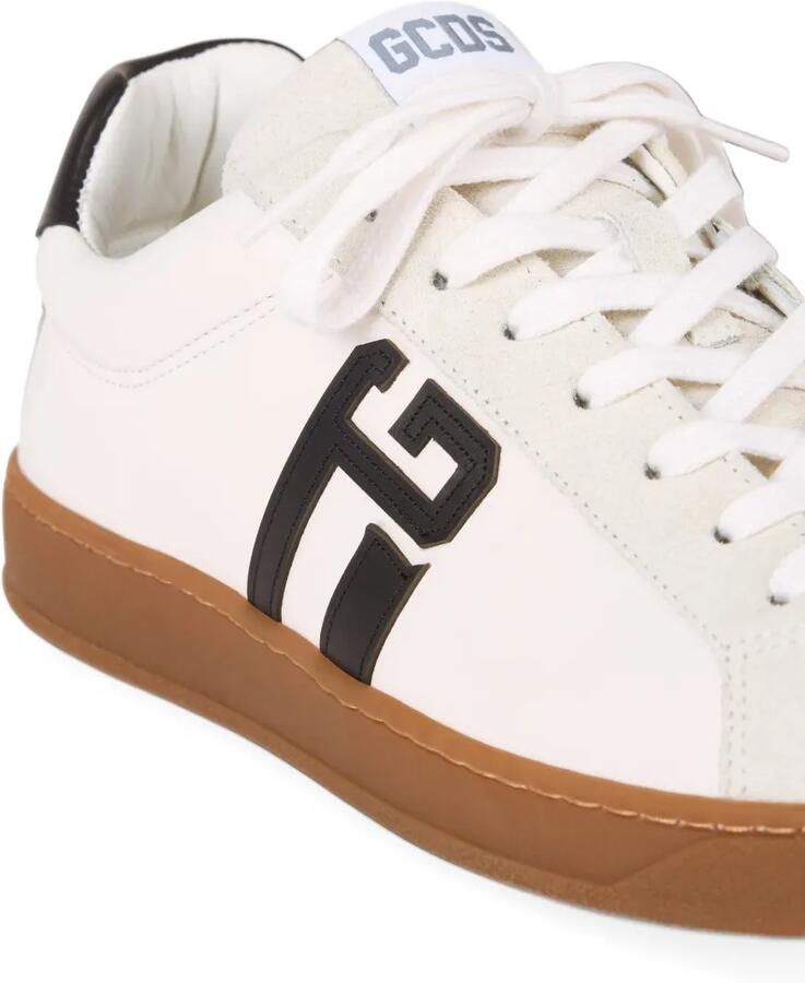 GCDS logo-print lace-up sneakers Wit - Foto 2