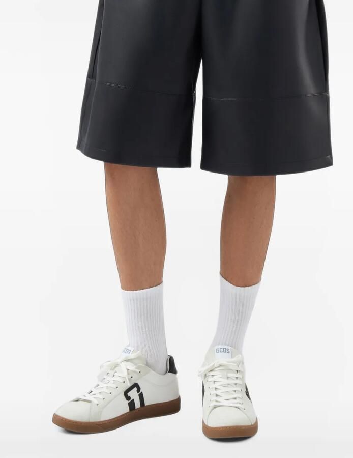 GCDS logo-print lace-up sneakers Wit - Foto 3