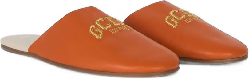 GCDS Muiltjes met geborduurd logo Oranje - Foto 5