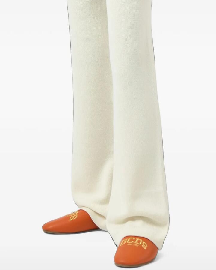 GCDS Muiltjes met geborduurd logo Oranje - Foto 3