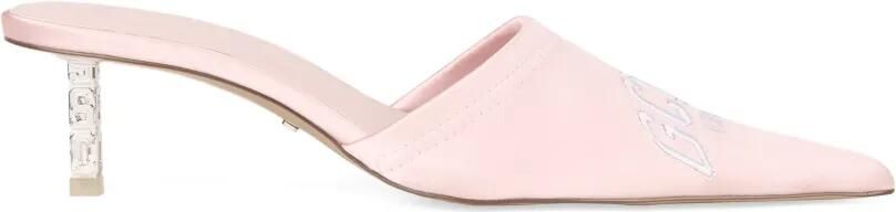 GCDS Muiltjes met geborduurd logo Roze