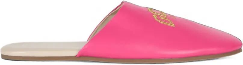 GCDS Muiltjes met geborduurd logo Roze