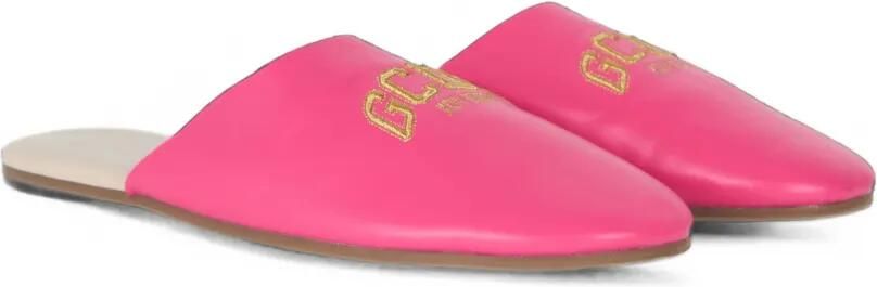 GCDS Muiltjes met geborduurd logo Roze - Foto 5