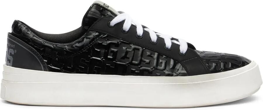GCDS Sneakers met gelakt monogram Zwart