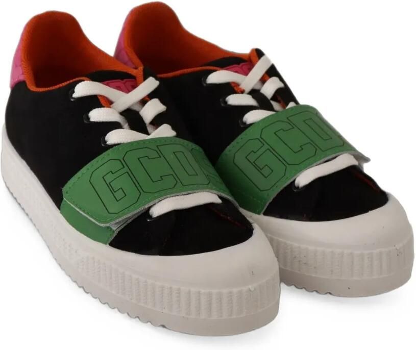 GCDS Suède sneakers met logoband Zwart - Foto 3