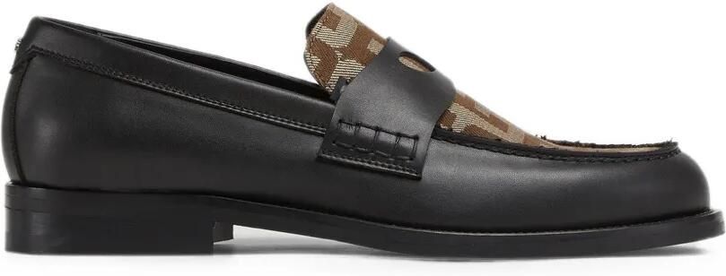 GCDS Wirdo loafers met monogram-jacquard Zwart