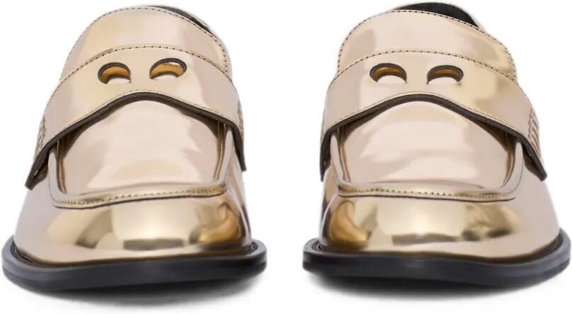 GCDS Wirdo loafers met spiegelend effect Goud - Foto 2