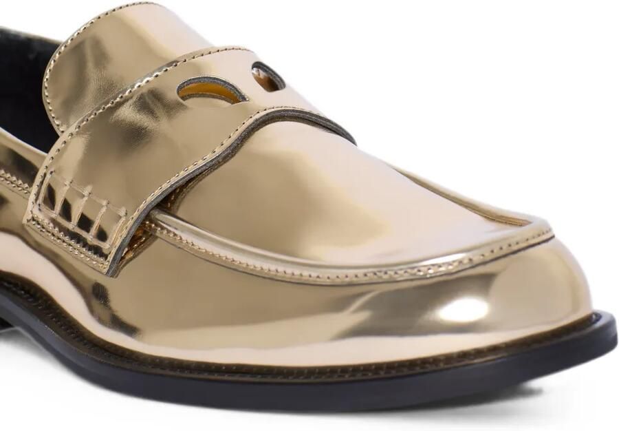 GCDS Wirdo loafers met spiegelend effect Goud - Foto 4
