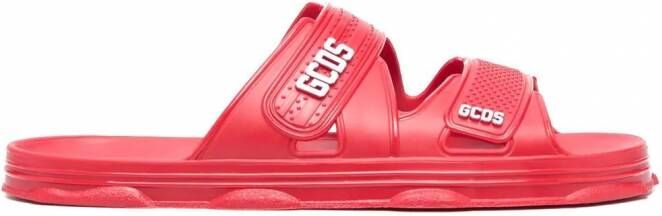 Gcds Slippers met logo Rood