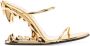 GCDS Sandalen met metallic hak Goud - Thumbnail 1