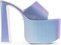 GCDS Sandalen met plateauzool Blauw - Thumbnail 1