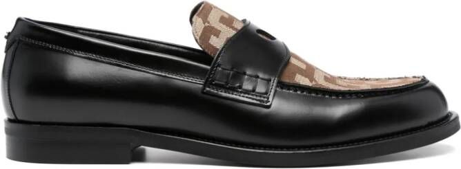 Gcds Wirdo loafers met monogram patroon Zwart