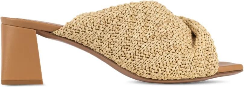 Gedebe Mariel sandalen met gedraaid detail Beige