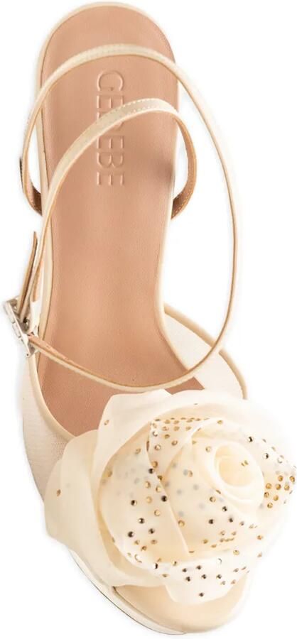 Gedebe Peonia sandalen met hak Beige - Foto 4