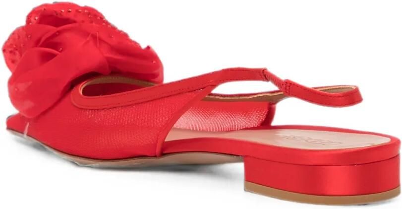 Gedebe Slingback schoenen met bloemendetail Rood - Foto 2