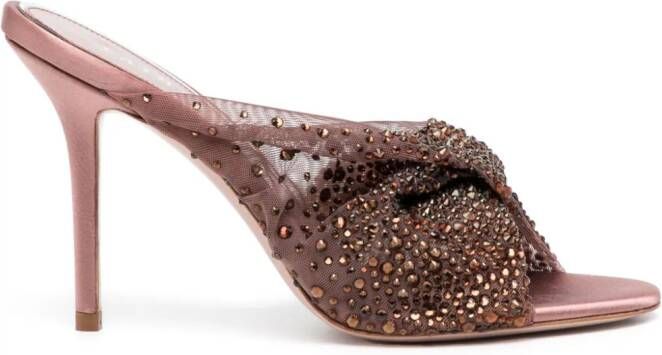 Gedebe Sandalen verfraaid met kristallen Roze