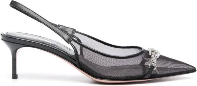Gedebe Slingback sandalen verfraaid met kristallen Zwart